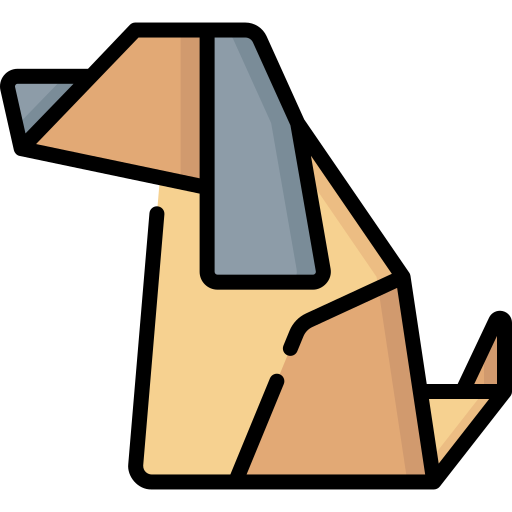 origami dog avatar